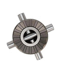 Heavy Duty Mechanical Differential Locker With A Legit Limited Slip Viscous Coupler Plus Beefy Twenty Six Spline Axle Shafts For Savage Trail Crawling Kit top view of metal viscous coupler with four shafts.