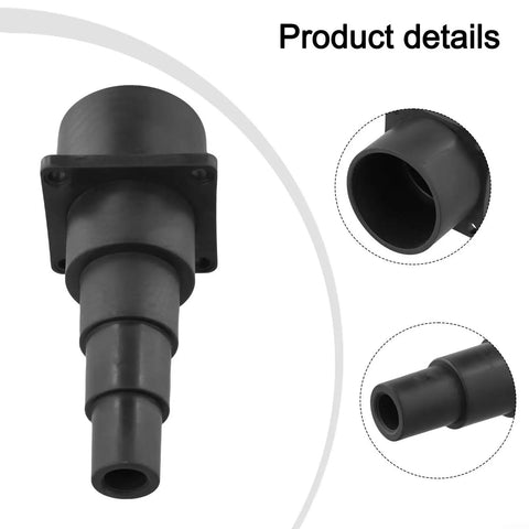 Get Ready To Suck Up Dust With This Awesome Wet Dry Shop Vac Adapter, black plastic stepped hose connector for power tools.