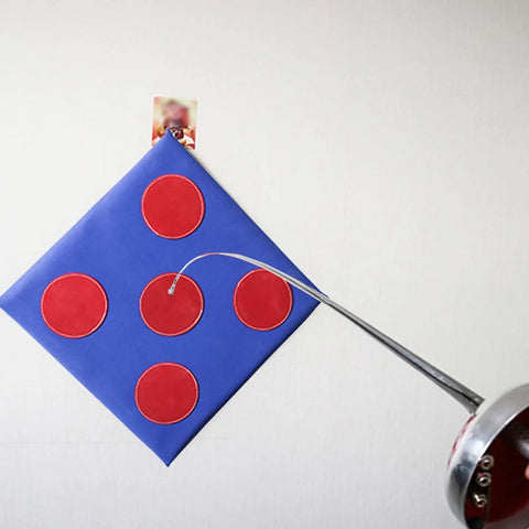 Microfiber Fencing Practice Target Self Training Auxiliary Sword Target for Foil Saber and Epee with Five Bullseye Holes