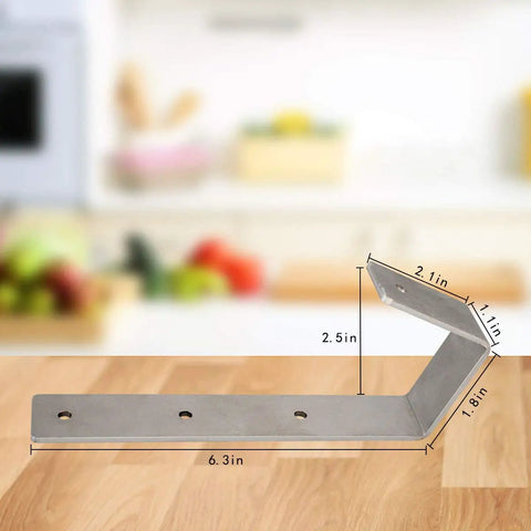 Hella Tight Bunk Bed Ladder Hooks Crafted From Solid Stainless Steel Heavy Duty Brackets For Dorm Rooms And Teen Spaces Featuring Flexible Swivel Clamps And Full Hardware Pack For Zero Wobble Stability, measuring 6.3 x 2.5 inches.