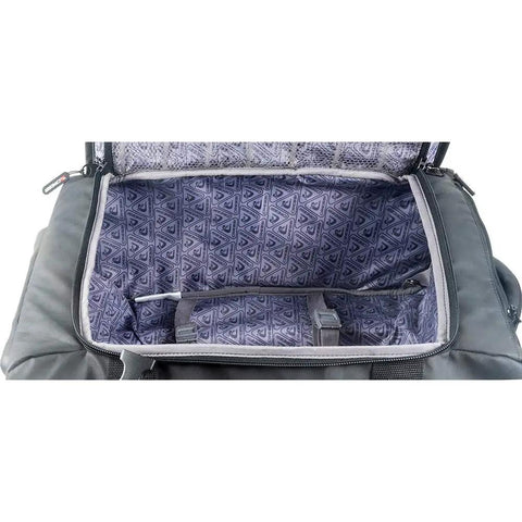 Heavy-Duty Carry-On Wheeled Bag With Huge Capacity, Telescoping Handle, And Rugged Build For Safe Travel Gear showing interior with compression straps