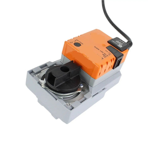Close-up of Heavy Duty Nr230A Rotary Actuator Ball Valve with motor, 10Nm torque and AC100V-240V for ventilation.