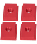 4 Pack M8 T Slot Nuts for 30 Series Aluminum Profiles with Galvanized Finish, red, easy install for woodworking tables