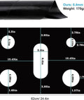 Top Protector For Gas Stoves Thick Nonstick Burner Covers showing dimensions 0.4mm thick, reusable and washable.