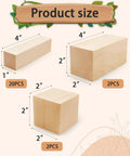 24 Piece Basswood Carving Blocks Kit With 3 Sizes For Whittling And Crafts showing basswood blocks in three sizes and quantities