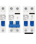 DC Battery and EV Circuit Breaker Workhorse 12V-48V, 2 Pole Mini MCB, Din Rail or Screw Mount, Auto Protective Switch for Cars and Home Use, 150A