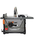 Hella Tough Portable Table Saw With 1750W Motor Built Different For Serious Woodworking And Crafting Projects side view showing smooth sliding guide.