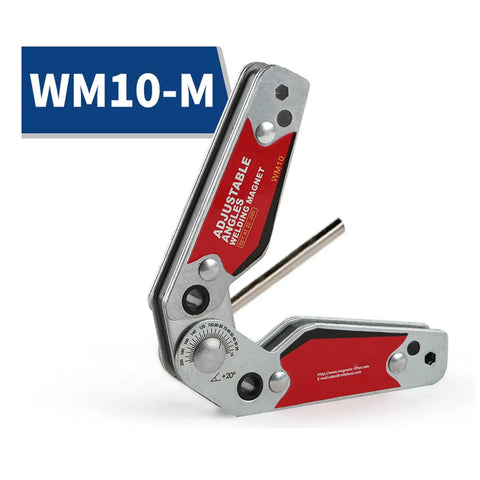 Rock Solid Magnetic Welding Positioner With Smooth 20 To 200 Degree Adjustments Hassle Free Hex Key Lock Secure Grip For Fast Metal Fabrication And Custom Craft Projects All Day Long, showing angle adjustment feature.