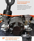 Close-up of hydraulic pump and structural parts for Compact Hydraulic Digger For Trenching And Pipe Installations