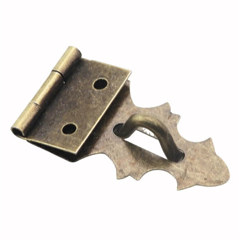 4 Pack Metal Retro Mini Lock Buckle Hinges Antique Bronze With Mounting Screws For Iron Boxes Gift Boxes Wine Boxes Jewelry Boxes Craft Projects And Box Hardware