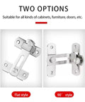 Heavy Duty Sliding Barn Door Latch With 90 Degree Angle Gate Lock Bolt For Wine Cabinet Drawer And Window Furniture Hardware, flat and 90-degree styles.