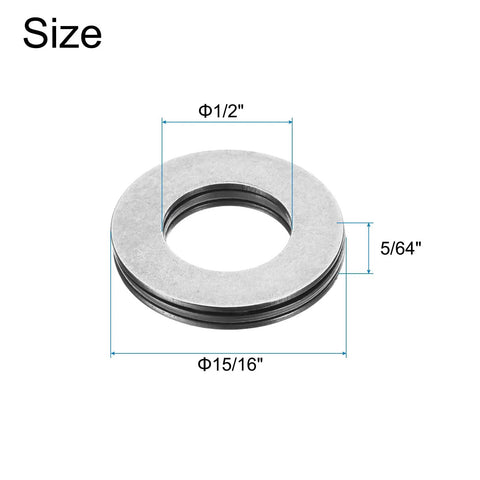 Diagram of Eight Piece Thrust Needle Roller Bearings With Washers Set TC815 Plus 2TRA Chrome Steel showing size dimensions