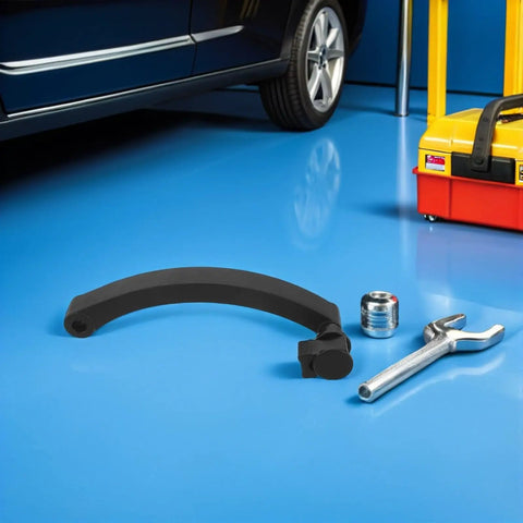 Plastic Tire Balancer Handle Replacement For Wheel Balancers Universal Pro Grade Hand Gauge And Measurement Wheel Easy To Use High Precision For Auto Repair Shops Fits Cars Trucks Motorcycles And More black plastic handle with wrench and adapter