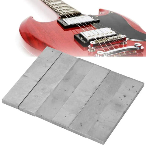 Premium Alnico 5 Silver Pickup Bar Magnets For Electric Guitar Upgrades Six Professional Grade Interchangeable Kits To Amp That Tone And Rock Out With Perfect Sound Replacement, six-piece silver bar magnets for electric guitar pickups