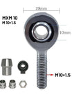 Heavy Duty Rod End Bearing Kit With Spherical Joint Design For Smooth Mechanical Linkage Movements Built Like A Tank Construction and Rubber Covers