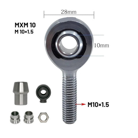 Heavy Duty Rod End Bearing Kit With Spherical Joint Design For Smooth Mechanical Linkage Movements Built Like A Tank Construction and Rubber Covers