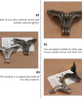 12 Pack Zinc Alloy Decorative Furniture Feet for Sofas and Wooden Boxes, showcasing sturdy metal legs and easy install features.