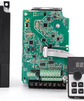 Beast Of A Seven Point Five Kilowatt Ten Horsepower 380V VFD Inverter For Single Phase To Three Phase Motors, 0 To 2000 Hz Output, One Phase Or Three Phase Input, Low Noise Operation, Low EMI, PWM Control Tech control panel and circuit board