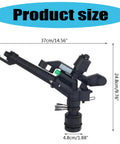 Terrain Adapting Agricultural Irrigation Sprayer With DN40 Swing Arm Sprinkler And 1.5 Inch Size, product dimensions shown