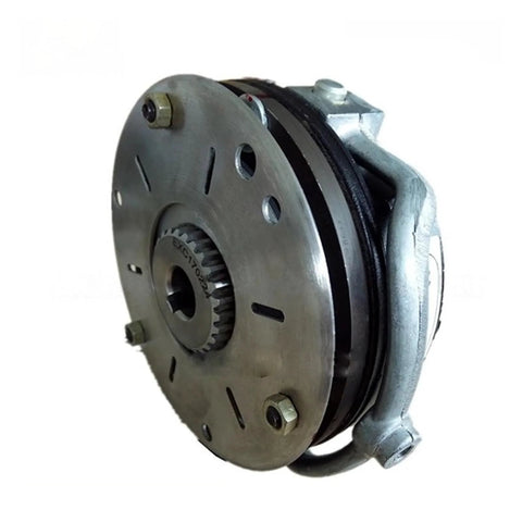 Electromagnetic brake unit, round metal housing with mounting bolts, 24V, 35 Nm (ERD 035)