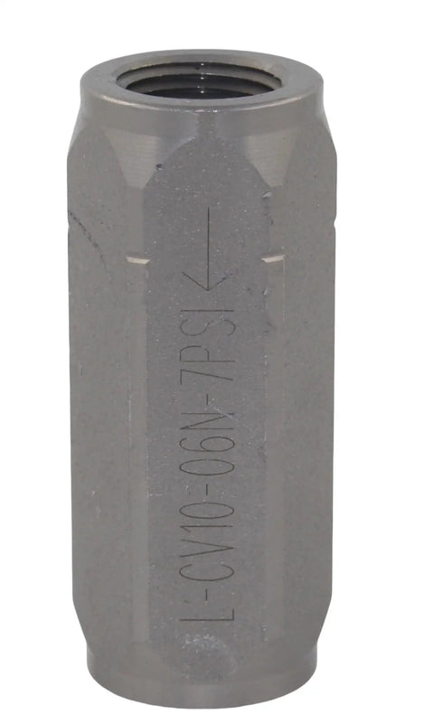 Heavy Duty 3/8 Inch NPTF In Line Check Valve for High Pressure Hydraulic Systems Non Return One Way Valve 5000 PSI