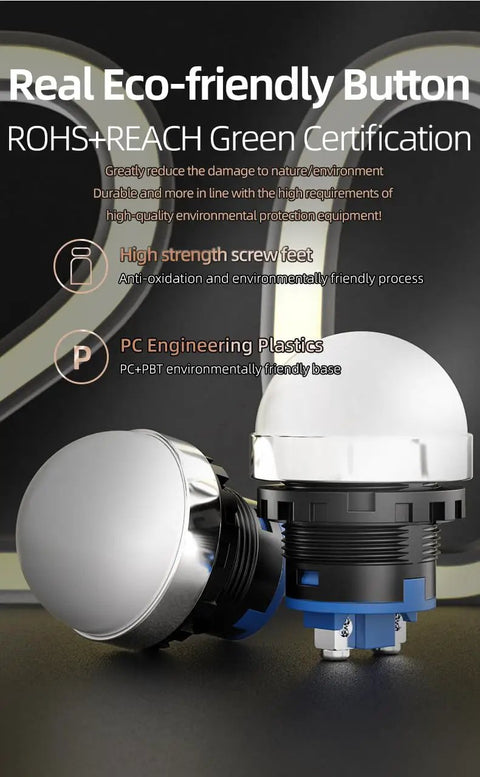 Heavy Duty Industrial LED Indicator Lamp 24V Green Continuous Light Switch IP65 Waterproof And Dustproof Warning Signal Light