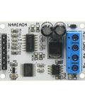 Close-up view of 12V DC Signal Acquisition Module for PLCs with 4-20mA to 0-5V and 0-10V outputs RS485 Modbus RTU interface.