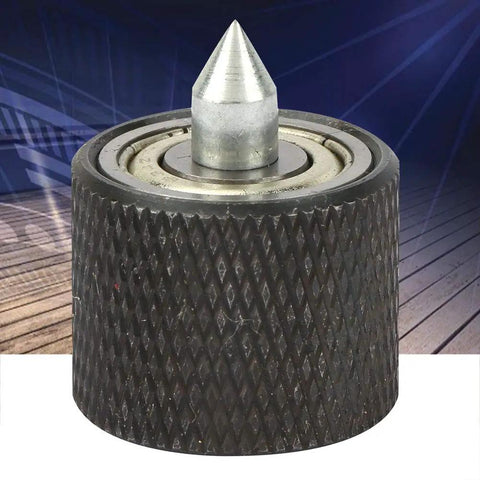 Professional Heavy Duty Solid Steel Live Center Cone For Mini Lathe Work, close-up view with ball bearing detail.