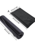 Barbell Squat Pad For Shoulder And Neck Protection With Soft Cushioned Comfort And Breathable Fabric, dimensions shown