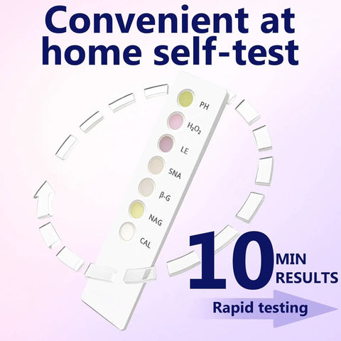 6-in-1 Vaginal Health Self Check Kit for Women, At Home pH Balance Monitor, BV and Yeast Screen, Microbiota Health Check, Easy Self Screen for Intimate Wellness, Track Discharge, Odor, Itching Symptoms, 10 min results