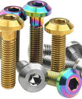 Top Shelf Titanium Hex Bolt And Screw Kit For Motorcycle And Bicycle Gear Upgrades Featuring gold finished heavy duty fasteners with precision threads
