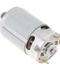 Heavy Duty Rs550 DC Motor With 11 Tooth Gearbox Delivering 19500 RPM At 10.8V, showing the durable construction and terminal connections.