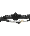 Rock Solid Front And Rear Portal Axle Kit For Axial Scx10 And Scx10 Ii Rc Crawler showing nylon housing and steel components from top view.