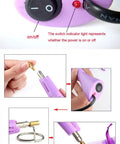 Rhinestone Applicator Kit With Rhinestones Pro Iron On Setter Tool 7 In 1 Hot Fix Wand For Crystal Gems Crafting Fashion Accessories Purple