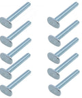 One Quarter Inch By Twenty Threads T Slot Bolts For D IY T Track Hardware And Woodworking Fixtures 10 Pack Durable Galvanized Steel