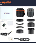 Package contents of 605MC Telescope Camera With IMX533 Sensor, Cooled Monochrome CMOS for deep sky astrophotography.