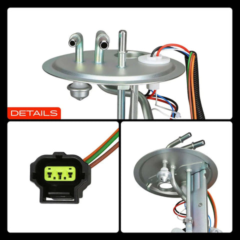 Tough As Nails Electric Fuel Pump Module Assembly With Sender features metal components and multi-colored wiring for Ford Ranger and Mazda B2500.