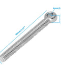 Ring Eye Bolts M5 x 40mm, 304 Stainless Steel 10-Pack with clear measurement markings for precise dimensions.