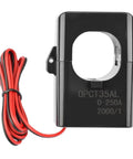 Super Easy Install Split Core Current Transformer Type B With Hella Accurate Class 0.5 Readings For Ev Chargers Grid Monitoring And Smart Meters No Sweat Wiring Setup Cuts The Hassle Durable Silicon Core Tracks 125A To 630A Perfectly, featuring a black casing and red wires.
