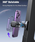 Magnetic Phone Holder For Gym And Metal Surfaces With 360 Degree Rotation, Hands Free Recording Mount in use on gym equipment