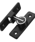 Heavy Duty Stainless Steel Slide Bolt Lock With Glow In Dark Night Light Feature And Pick Proof Ball Catch For Sliding Barn Doors Screens And Garden Gates No Sweat Install Smooth Glide Action, black latch design.