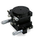 Motorized Rotary Positioning Stage With 60 Manual Displacement Table, Pro Grade Precision Lifting Slide XZR60R, side view