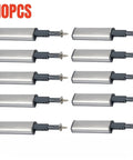 10 pack magnetic push latches for cabinets, easy install touch latch cabinet hardware for kitchen doors and wardrobes