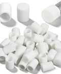 Thirty Pack Plastic Rubber Door Stopper Replacement Tips Universal Size White Door Stop Guards For Wall Protection