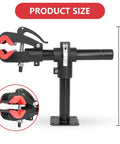 Wall Mount Bike Repair Stand With Height Adjustable Workstand 360 Degree Rotating Clamp detail showing product size, 28 cm
