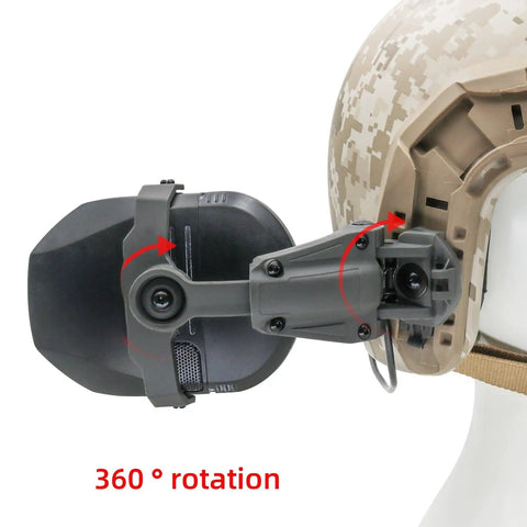 Heavy Duty Arc Rail Adapter For Tactical Helmets Slams Tight On Fast Ach And Mich Platforms Smooth Ride With Walkers Razor Electronic Earmuffs Range Ready And Dead Nuts Secure For Daily Drills