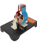 Super Chill DIY DC Electric Motor Model Kit With Included Hand Tools For Teens To Flex STEM Skills And Knock Out Cool Physics Projects At Home Without Soldering Hassles Or Tech Expertise Today, showcasing a detailed motor assembly.
