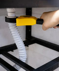 Rubber Strap Wrench Set 2 Pack For Pipes Up To 6 Inches And 4 Inches used on pipe under sink.