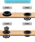 Durable Round Rocker Switch Shell Kit 6 Pack Black ABS Injection Molded Housing For 20mm Diameter Round Switches installation steps
