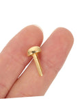 Close-up of a brass mini nail from 100Pcs Brass Mini Nails And Tacks For Scrapbooking, Card Making, And DIY Paper Craft Embellishments